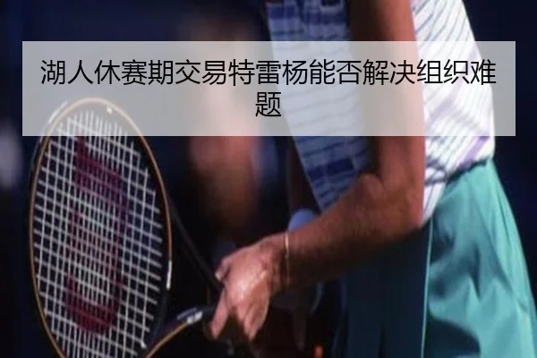 湖人休赛期交易特雷杨能否解决组织难题
